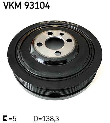 Poulie damper (Poulie de vilebrequin) SKF ref. VKM 93104